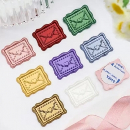 Envelope Wax Seal Stickers with Heart Design for Wedding Invitations, Gift Packaging, and Letter Seals