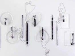 Customizable Anti-Theft Pen with Stand and Chain for Offices Banks and Promotions