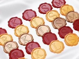 Custom Letter Wax Seal Stickers with Initials or Logo for Invitations Envelopes and Gift Packaging