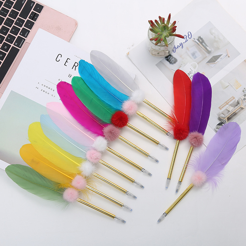 Elegant Feather Gel Pen 